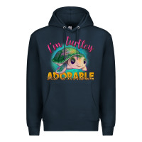 Navy im turtley adorable Premium Hoodie - NancyCooperArtShop