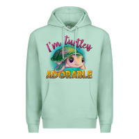 Seafoam im turtley adorable Premium Hoodie - NancyCooperArtShop