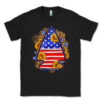 Black American flag arrowhead Classic Tee - Neo Western