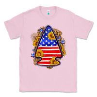 Bubblegum Pink American flag arrowhead Classic Tee - Neo Western