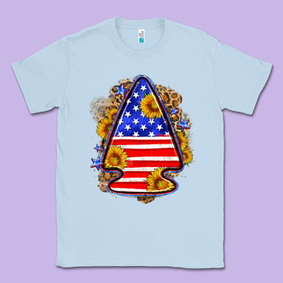 American Flag Arrowhead Classic Tee Designed By Neo Western