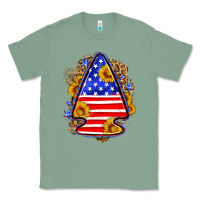 Sage American flag arrowhead Classic Tee - Neo Western