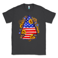 Smoke American flag arrowhead Classic Tee - Neo Western