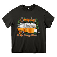 Asphalt camping is my happy place Heavy Core Tee - SublimationCraftShop