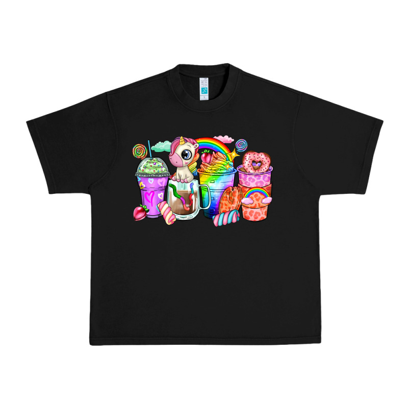 Unicorn Coffee Cups Urban Heavy Tee by Zillion Design Studio | Teevron