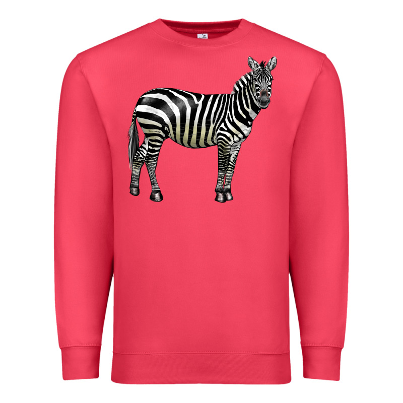 Zebra Premium Sweatshirt by LillyAllenDesigns | Teevron