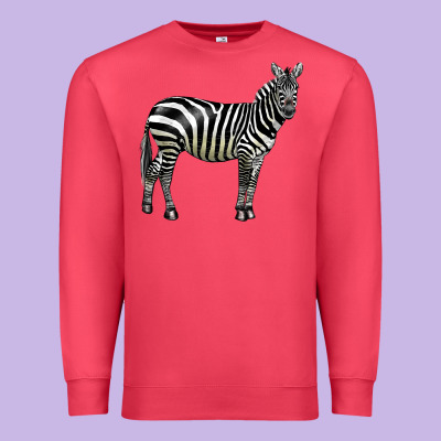 Zebra Premium Sweatshirt Designed By Lillyallendesigns