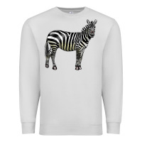 Dove Grey zebra Premium Sweatshirt - LillyAllenDesigns