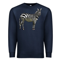 Navy zebra Premium Sweatshirt - LillyAllenDesigns