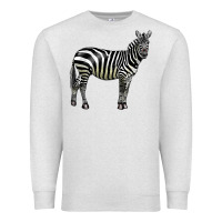 Oatmeal Heather zebra Premium Sweatshirt - LillyAllenDesigns
