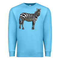 Ocean Blue zebra Premium Sweatshirt - LillyAllenDesigns