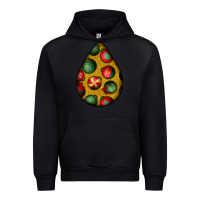 Black christmas  teardrop Urban Hoodie - BundleAndBundleShop