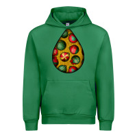 Emerald christmas  teardrop Urban Hoodie - BundleAndBundleShop