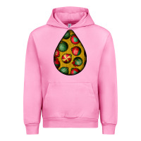 Fuchsia Pink christmas  teardrop Urban Hoodie - BundleAndBundleShop