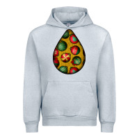 Heather Grey christmas  teardrop Urban Hoodie - BundleAndBundleShop
