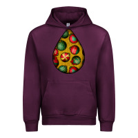 Mauve Wine christmas  teardrop Urban Hoodie - BundleAndBundleShop
