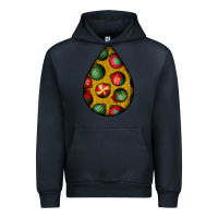 Navy christmas  teardrop Urban Hoodie - BundleAndBundleShop