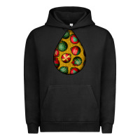 Pigment Black christmas  teardrop Urban Hoodie - BundleAndBundleShop
