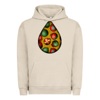 Pigment French Oak christmas  teardrop Urban Hoodie - BundleAndBundleShop