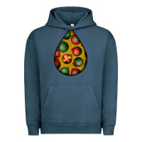 Pigment Midnight Navy christmas  teardrop Urban Hoodie - BundleAndBundleShop