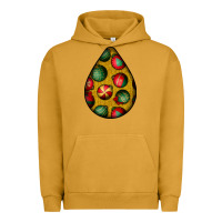 Pigment Peanut Butter christmas  teardrop Urban Hoodie - BundleAndBundleShop