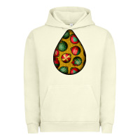 Pigment Pistachio christmas  teardrop Urban Hoodie - BundleAndBundleShop