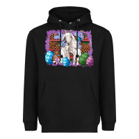 Black goat family eggs flowers leopard serape glitter Heavyweight Hoodie - Artiststas