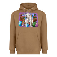 Toasted Coconut goat family eggs flowers leopard serape glitter Heavyweight Hoodie - Artiststas