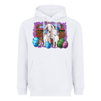 White goat family eggs flowers leopard serape glitter Heavyweight Hoodie - Artiststas
