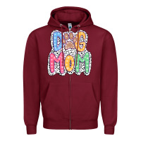 Burgundy dog mom dalmatian Zipper Hoodie - JahusDesignShop