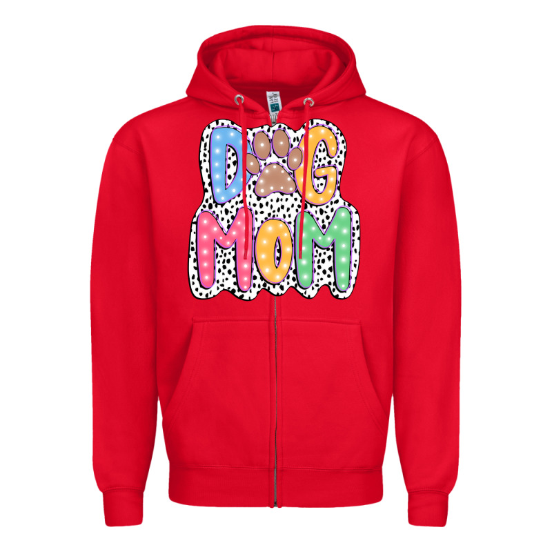 Dog Mom Dalmatian Zipper Hoodie by JahusDesignShop | Teevron