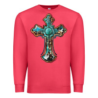 Cardinal western cross Premium Sweatshirt - BarkalooDesign