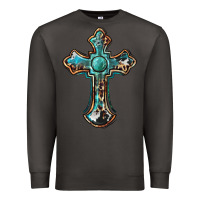 Smoke western cross Premium Sweatshirt - BarkalooDesign