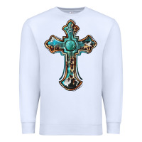 White western cross Premium Sweatshirt - BarkalooDesign