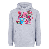 Heather Grey love and gnomes Heavyweight Hoodie - AdoDesignShop