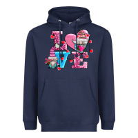 Navy love and gnomes Heavyweight Hoodie - AdoDesignShop
