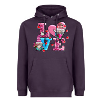 Plum love and gnomes Heavyweight Hoodie - AdoDesignShop