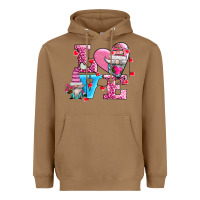 Toasted Coconut love and gnomes Heavyweight Hoodie - AdoDesignShop