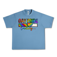 Pebble Blue gay pride loading lgbtq Urban Heavy Tee - texasbilliewilder
