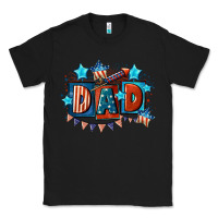 Black American Dad  4th of july Classic Tee - CowGirlArtShop