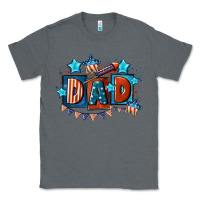 Charcoal Heather American Dad  4th of july Classic Tee - CowGirlArtShop