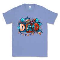 Colony Blue American Dad  4th of july Classic Tee - CowGirlArtShop