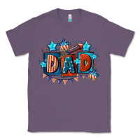 Lavender American Dad  4th of july Classic Tee - CowGirlArtShop