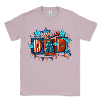 Lilac American Dad  4th of july Classic Tee - CowGirlArtShop