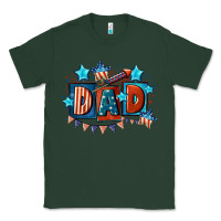 Sports Green American Dad  4th of july Classic Tee - CowGirlArtShop