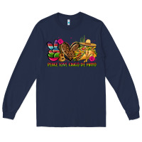 Navy peace love cinco de mayo Long Sleeve Tee - CTS Tumbler Store