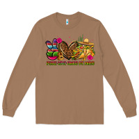 Toasted Coconut peace love cinco de mayo Long Sleeve Tee - CTS Tumbler Store