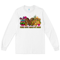 White peace love cinco de mayo Long Sleeve Tee - CTS Tumbler Store