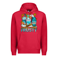 Cardinal feeling a little frosty coffee cups Premium Hoodie - NancyCooperArtShop