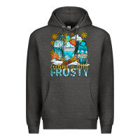 Charcoal Heather feeling a little frosty coffee cups Premium Hoodie - NancyCooperArtShop